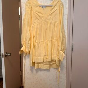 Shona Joy Yellow Tiered Dress